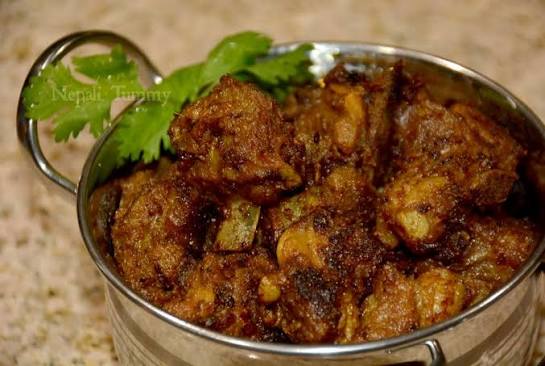 Mutton Fry Sadheko